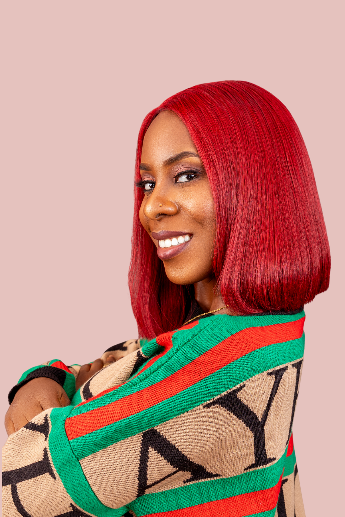 12 Inch Piano Mohrieah Bone Straight wig 2x4