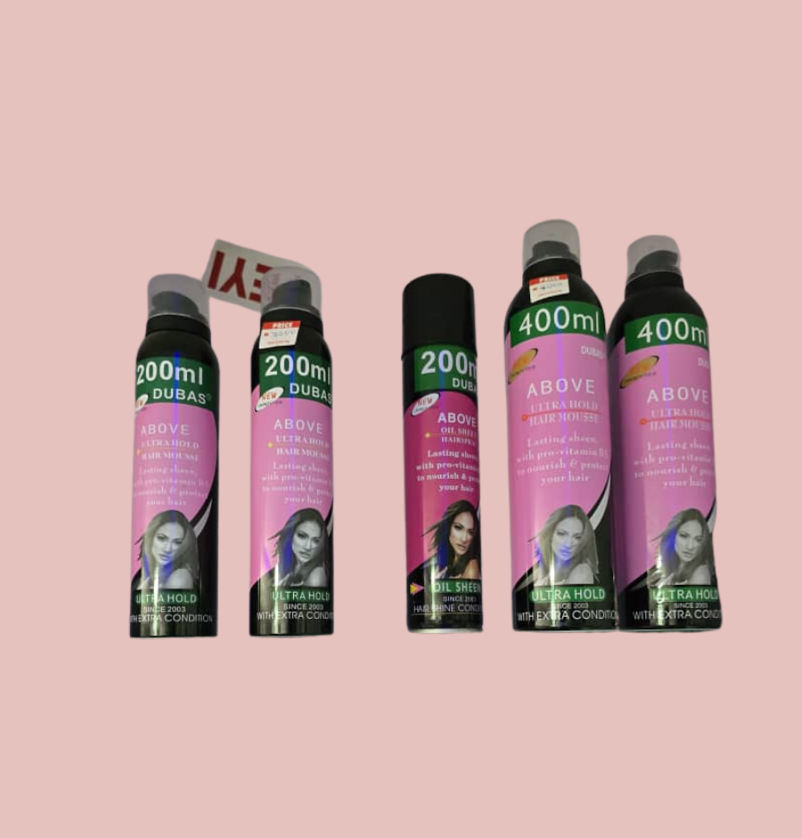 400mL ABOVE ULTRA HOLD HAIR MOUSEES