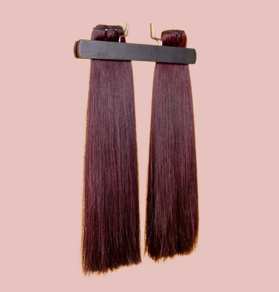 18'' B.S DARK BURGUNDY HAIR BUNDLE 