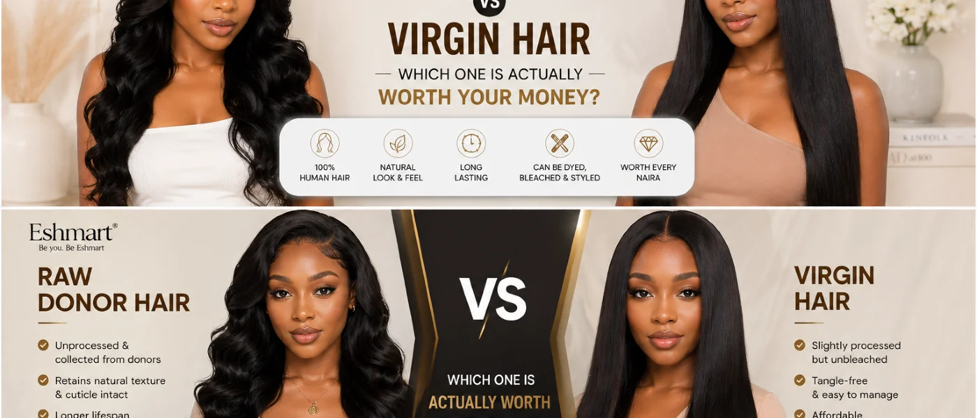 Raw Donor Hair vs Virgin Hair: Which One Is Worth Your Money? (Complete Guide 2026)
