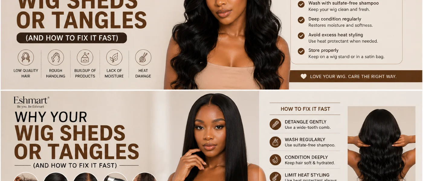 Why Your Wig Sheds or Tangles (And How to Fix It Fast in Nigeria)