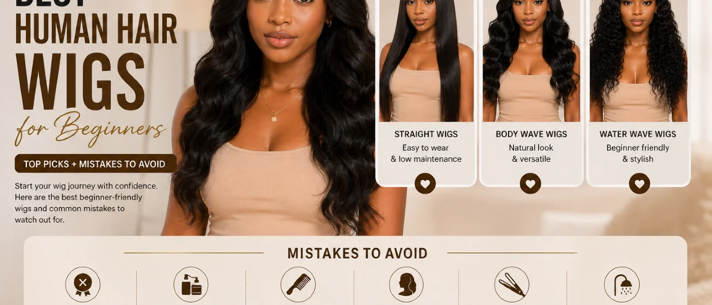 Best Human Hair Wigs for Beginners (Top Picks + Mistakes to Avoid in 2026)