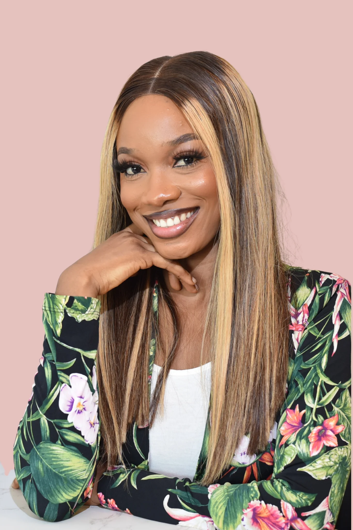 18-Inch Vietnamese Bone straight Wig | 2x6 Lace | 200g | Piano P4/27 Yellow