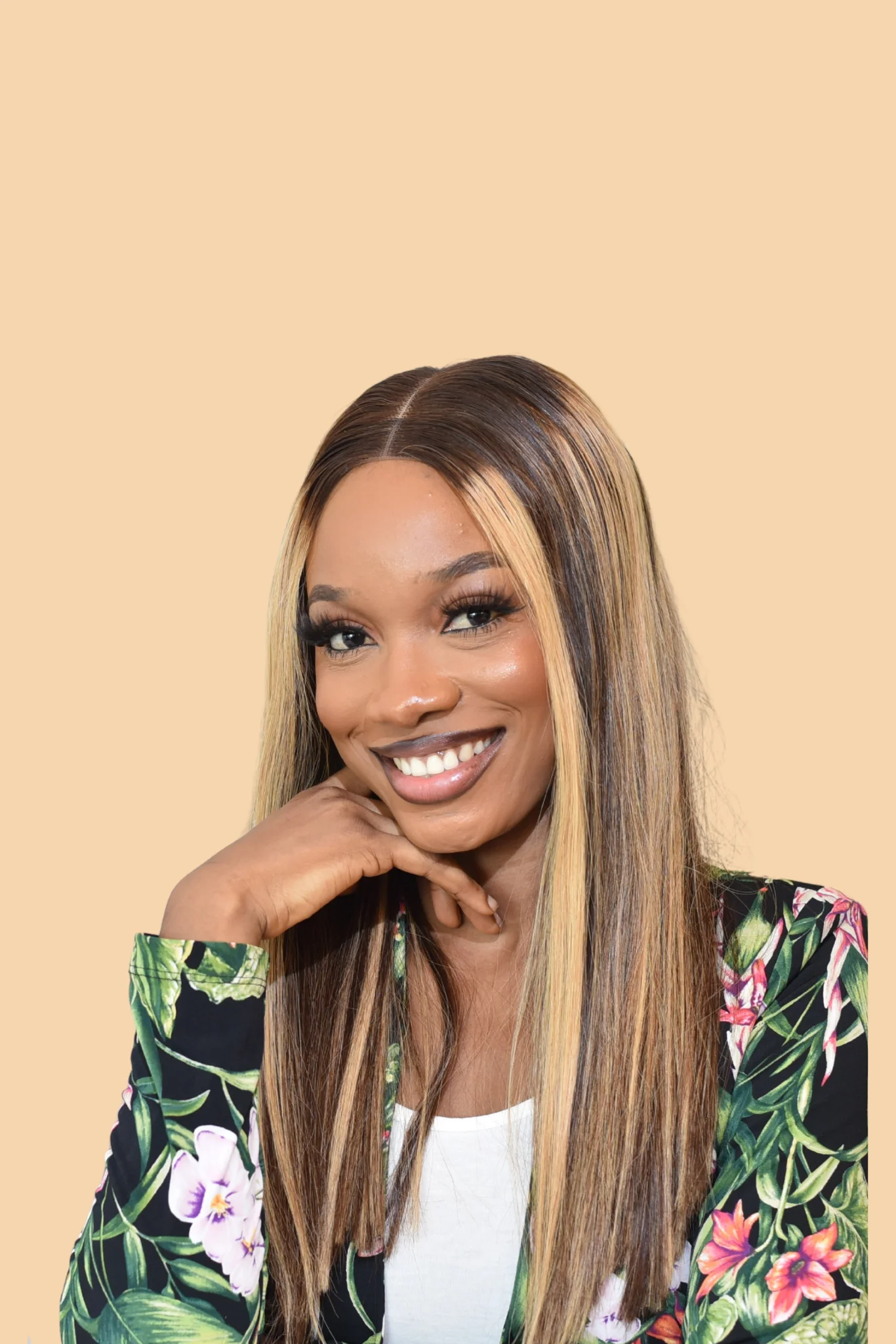 14-Inch  Vietnamese Bone Straight Wig | 4×4 Lace | 360g | Piano Color