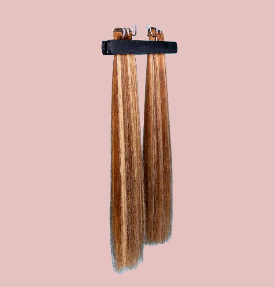 18 INCH B.S PIANO P4/27 WHITE HAIR BUNDLE 