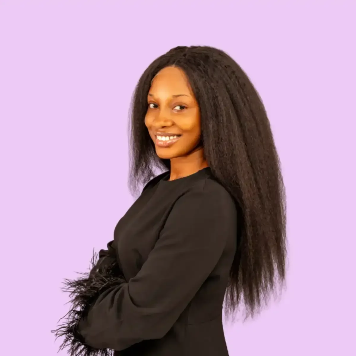 30-Inch Donor Vietnamese Kinky Curly Wig | 5×5 HD Lace | 360g | Natural Black