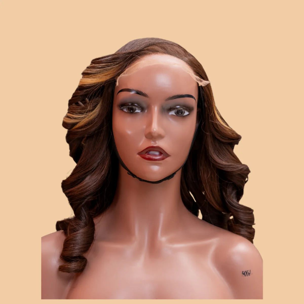 20-Inch  Vietnamese LOOSE Wave Wig | 5×5 Lace | 360g | BROWN HIGHLIGHT COLOR