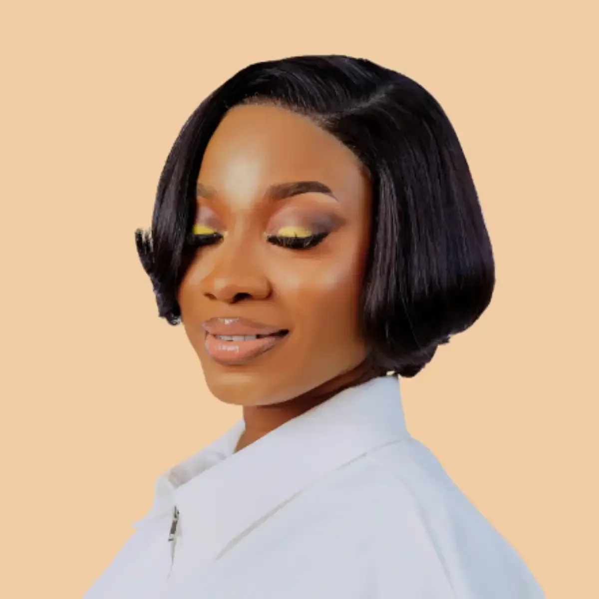 8-Inch Vietnamese Tiwa Wig | 6×6 Lace | 260g | NATURAL COLOR