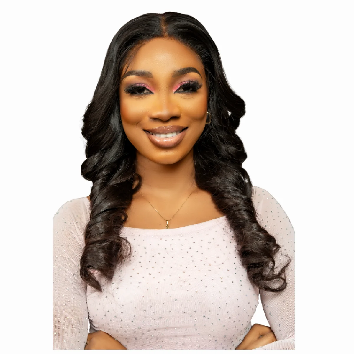 22-Inch Raw  Donor Vietnamese Loose Wavy Wig | 5×5 HD Lace | 340g | Natural Black