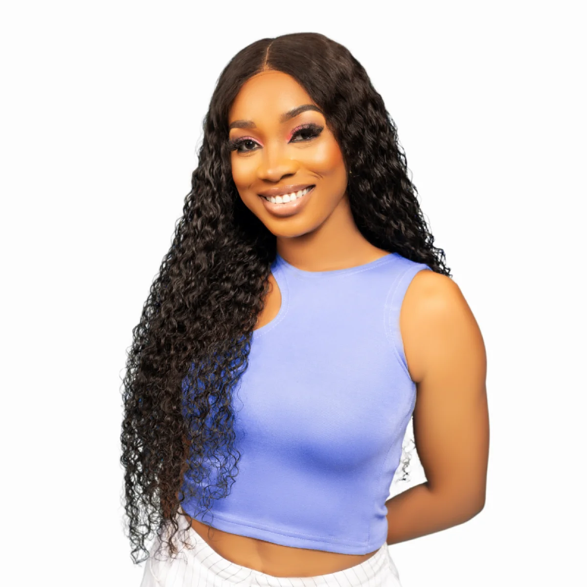 30-Inch Virgin Burmese donor water Wave Wig | 5×5 HD Lace | 380g | Natural Black
