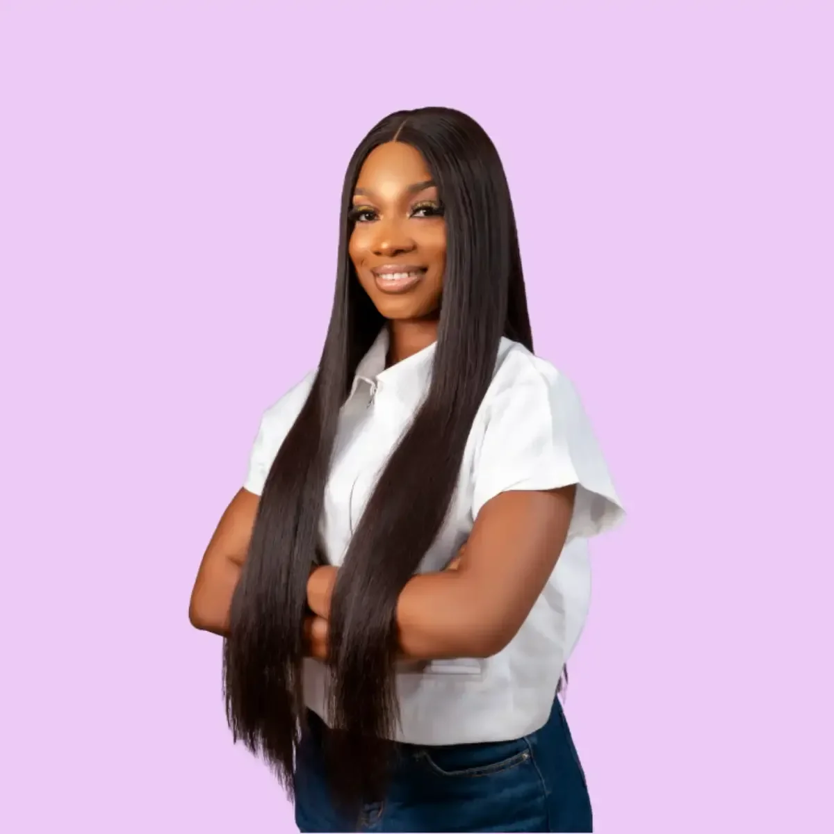 26-Inch Raw Donor Vietnamese MIRROR STRAIGHT Wig | 4x6 Lace | 360g | Natural Black 